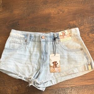 Sincerely Jules Sky Blue Denim Shorts